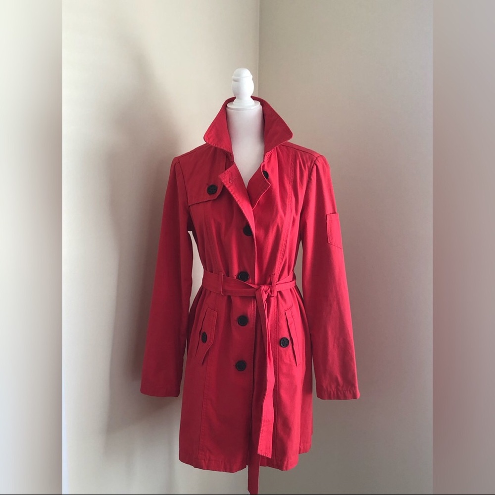 Volcon Red Trench Coat